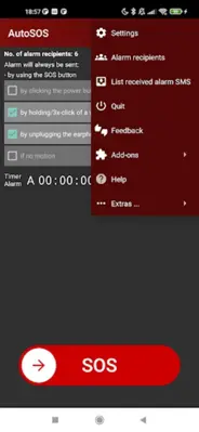 AutoSOS Automatic SOS Alarms android App screenshot 5